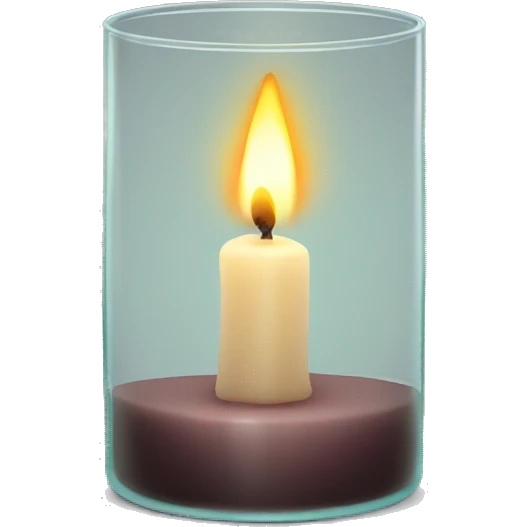 Candle in glass emoji