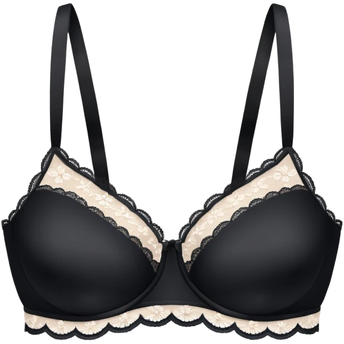 WHite cotton brassiare emoji
