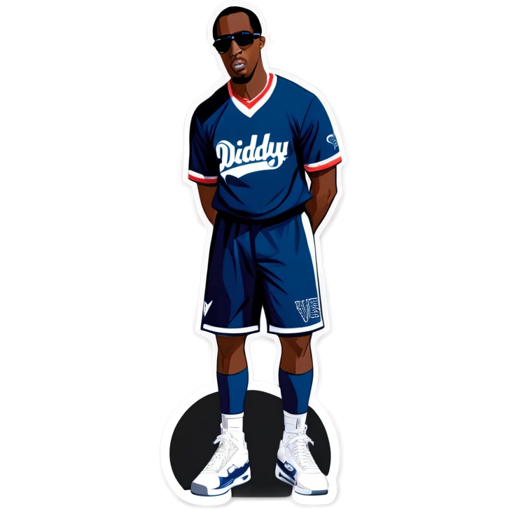 Diddy wearing aVikings jersey  emoji