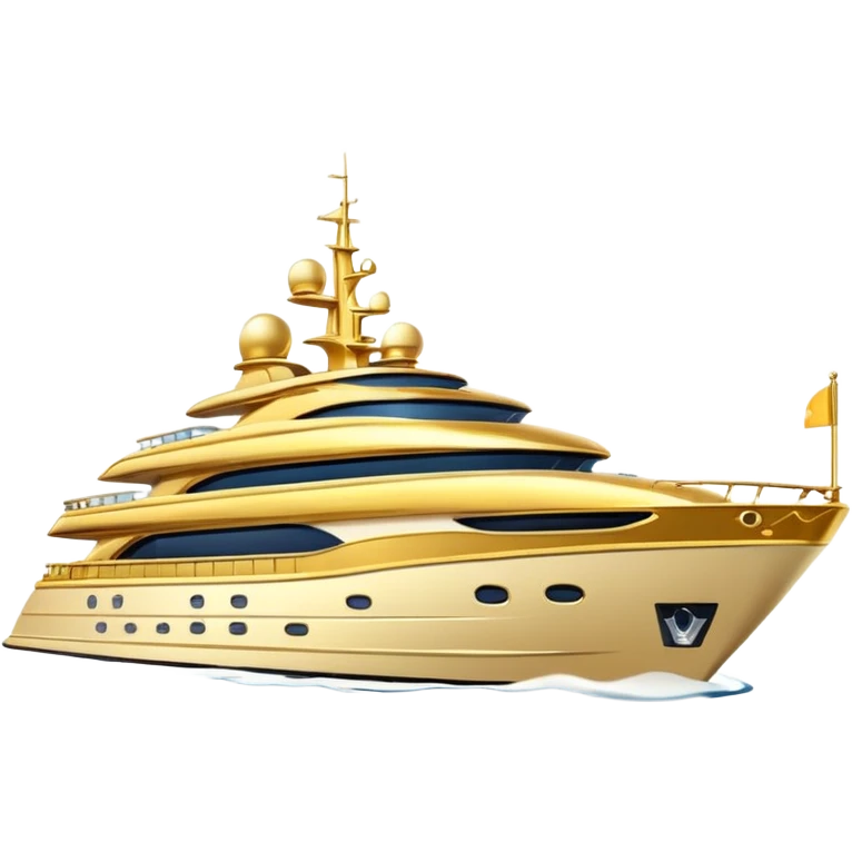 golden yacht emoji