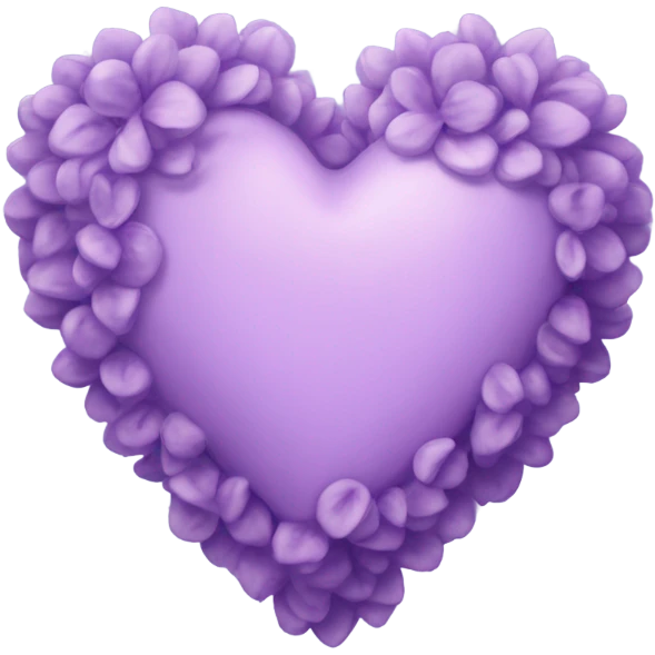 lilac heart emoji