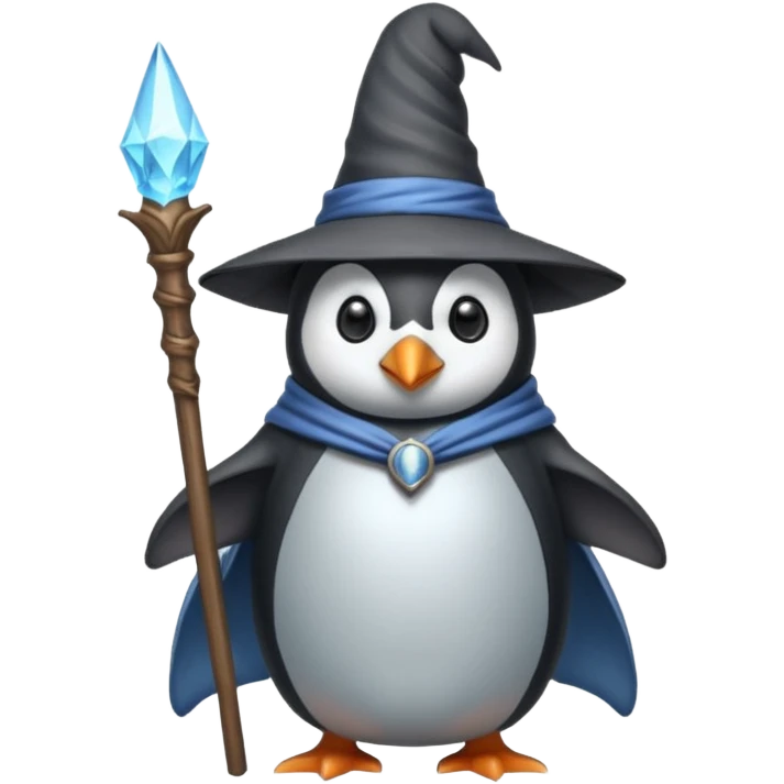 Penguin Wizard emoji