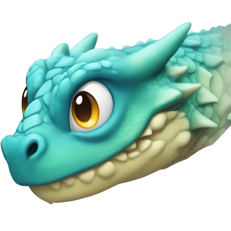 Water breathing dragon emoji