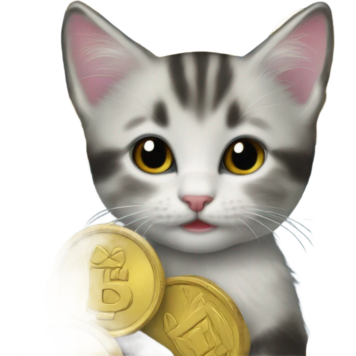 Maine coin kitten  emoji
