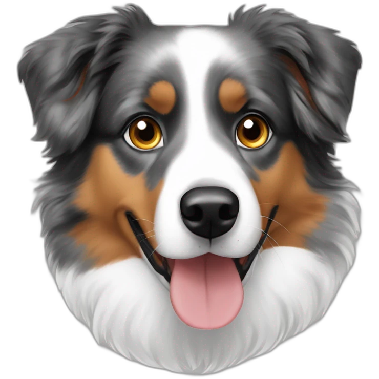 Australian shepherd heterochromia emoji
