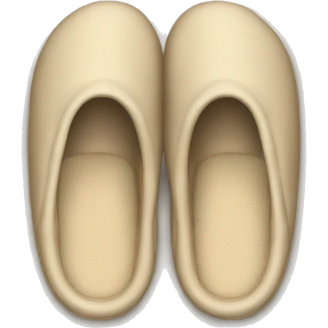 beige house slippers emoji