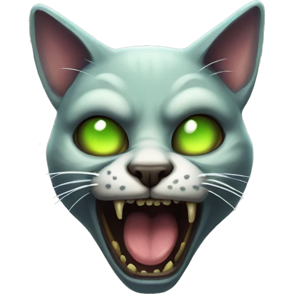 Atomic zombie cat emoji