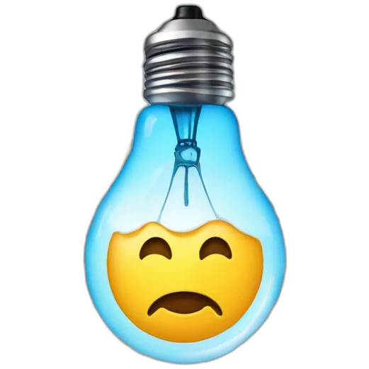 light bulb icon, with coffee splashes around emoji