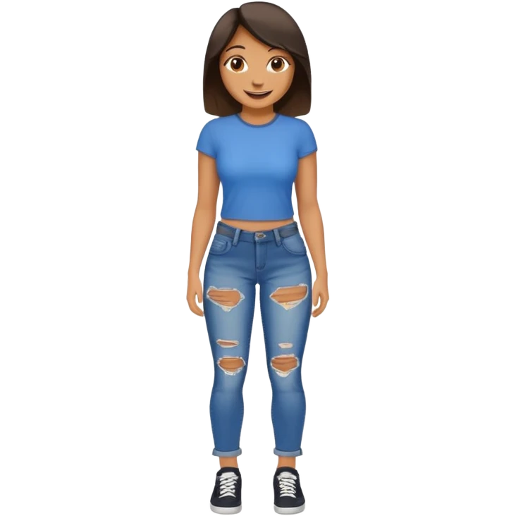 use the 2nd image and remove the pockets on the knee part emoji