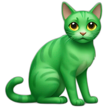 green cat emoji