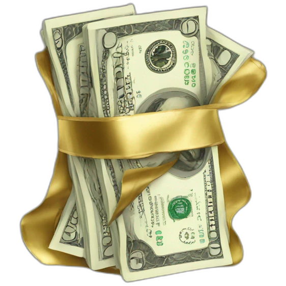 Dollars in gold emoji