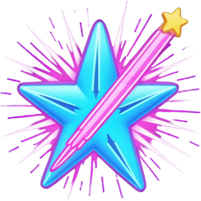 shooting star y2k emoji