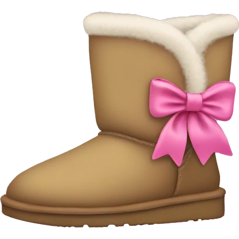 Uggs with a pink bow emoji