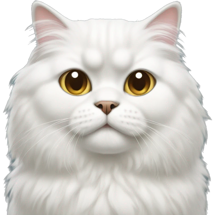 a white persian cat emoji