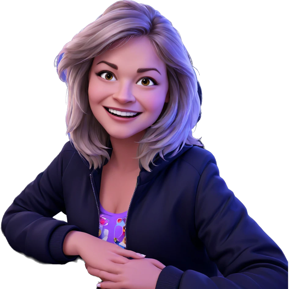 smiling girl in jacket emoji