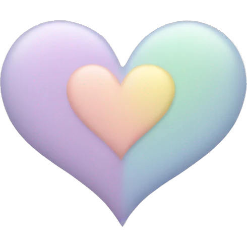 Pastel hearts emoji