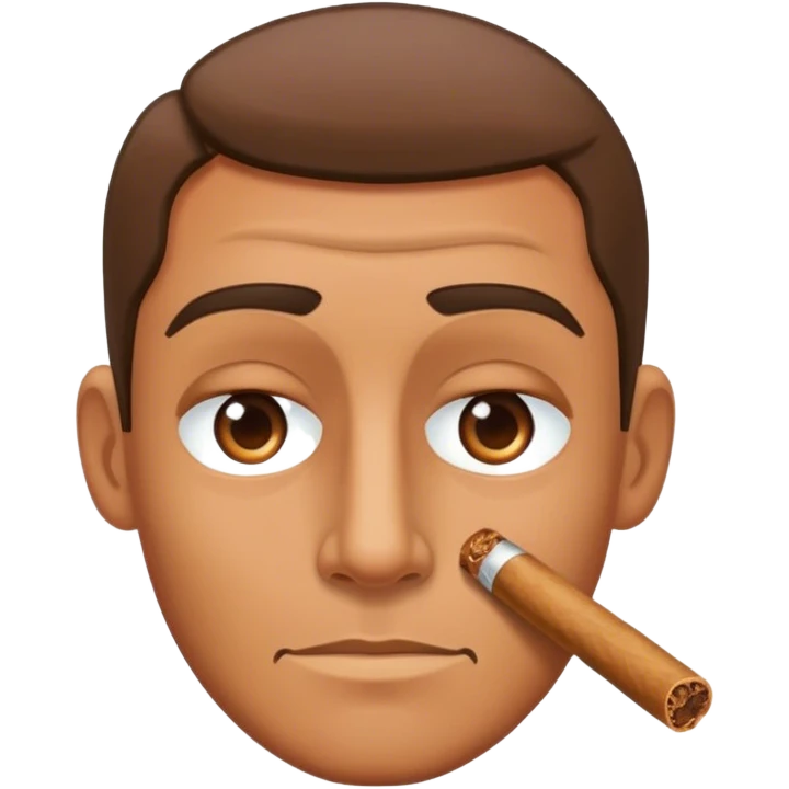 Guy with a blunt emoji