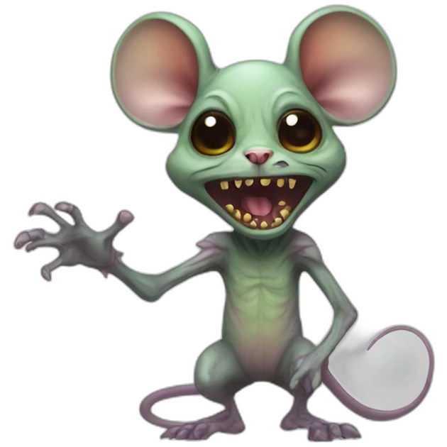 Mouse alien zombie emoji