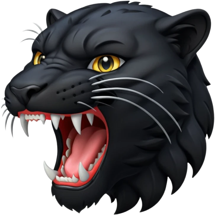 panther roaring emoji