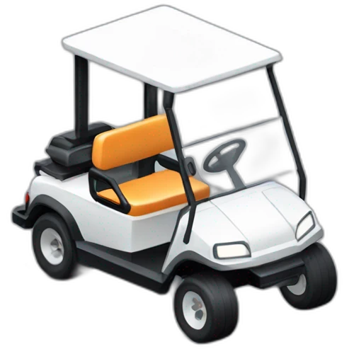 Golf cart isometric emoji