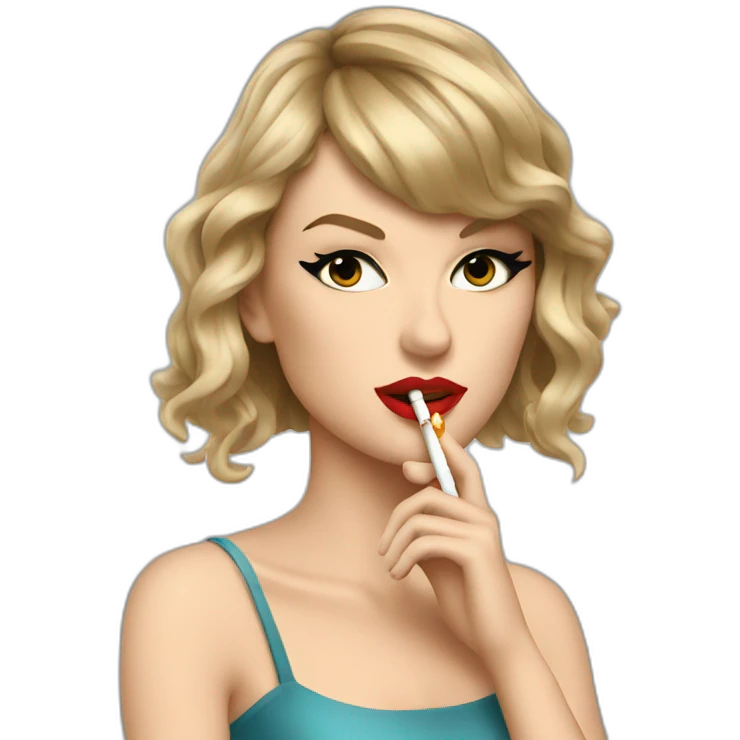 taylor swift smoking emoji
