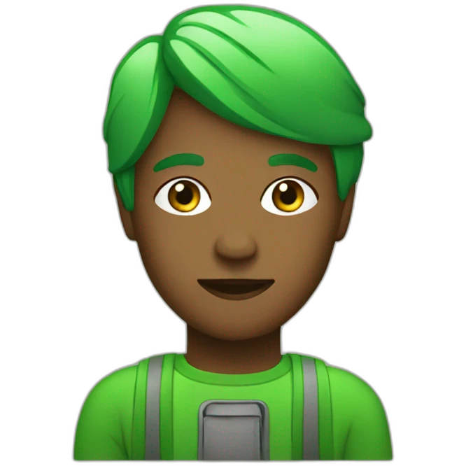green activist emoji