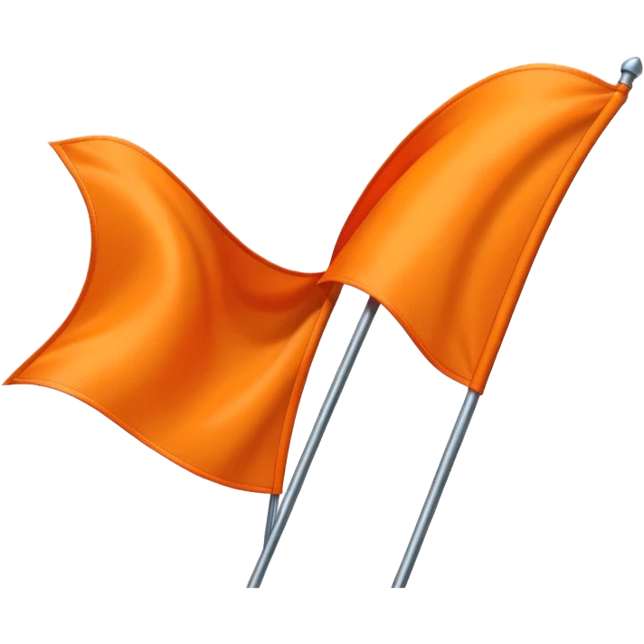 Double triangular orenge Flag emoji