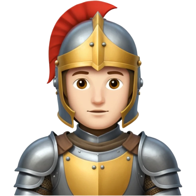 Cabalerro de amradura xon caco cerrado.comoletamente emoji