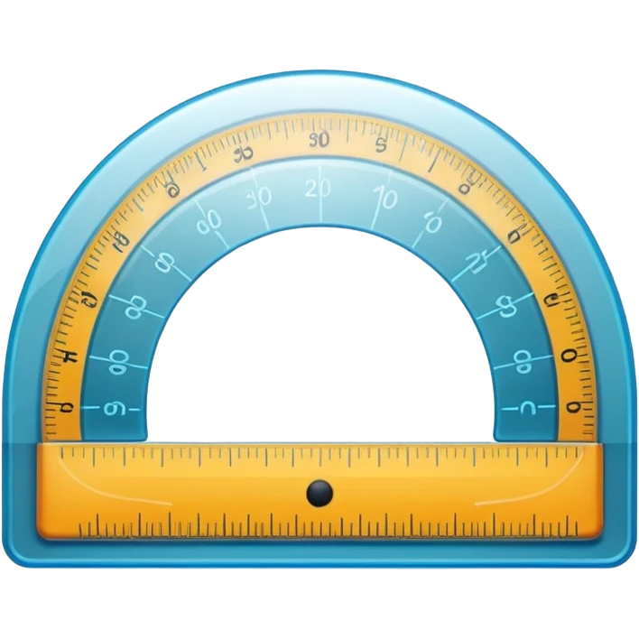 "📏" This emoji is for ruler. Then make an emoji for protractor. Which is real emoji type like the give emoji