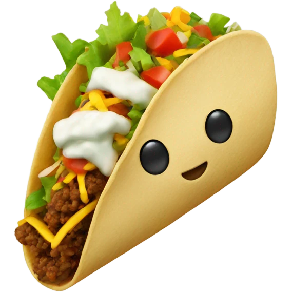 Taco with a joint emoji