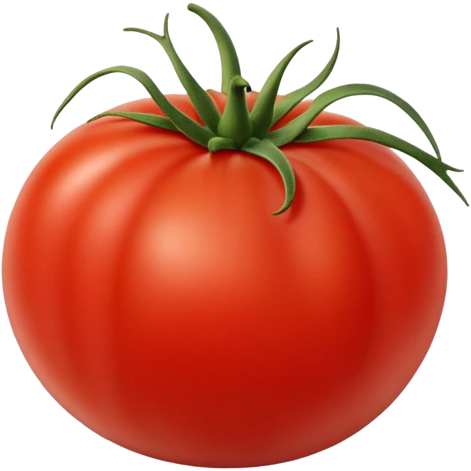 ripe juicy red tomato emoji