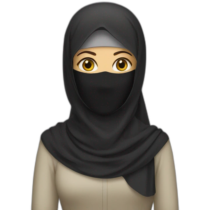 Femme en niqab emoji