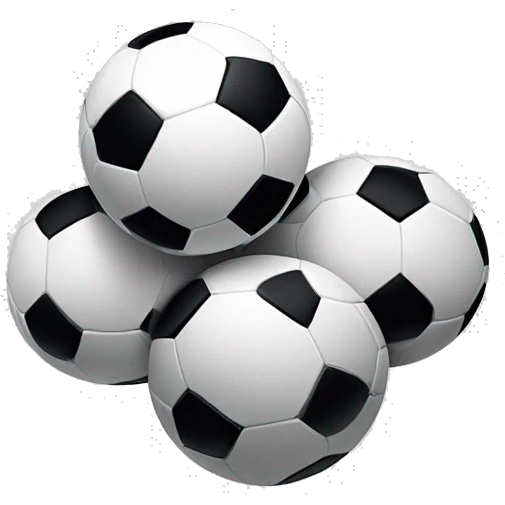 3 soccer balls on top of each other  emoji