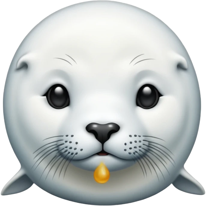 white winter & artic animal (seal with no hair )  emoji