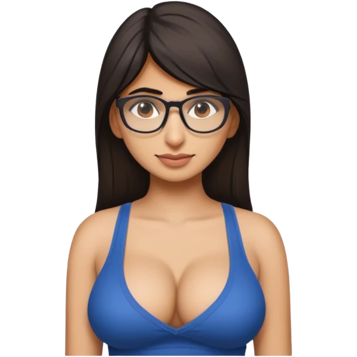 Mia Khalifa  avec des gros bzez et un gros décolleté  emoji