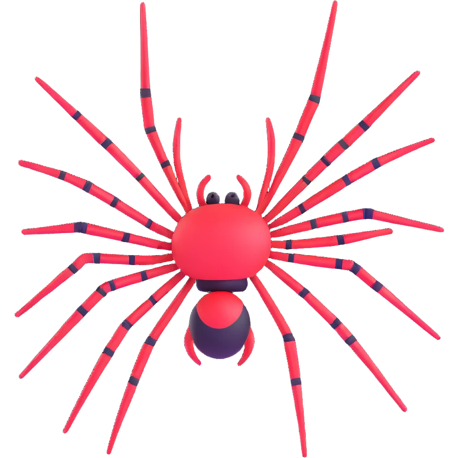advanced spider civilization with structures emoji
