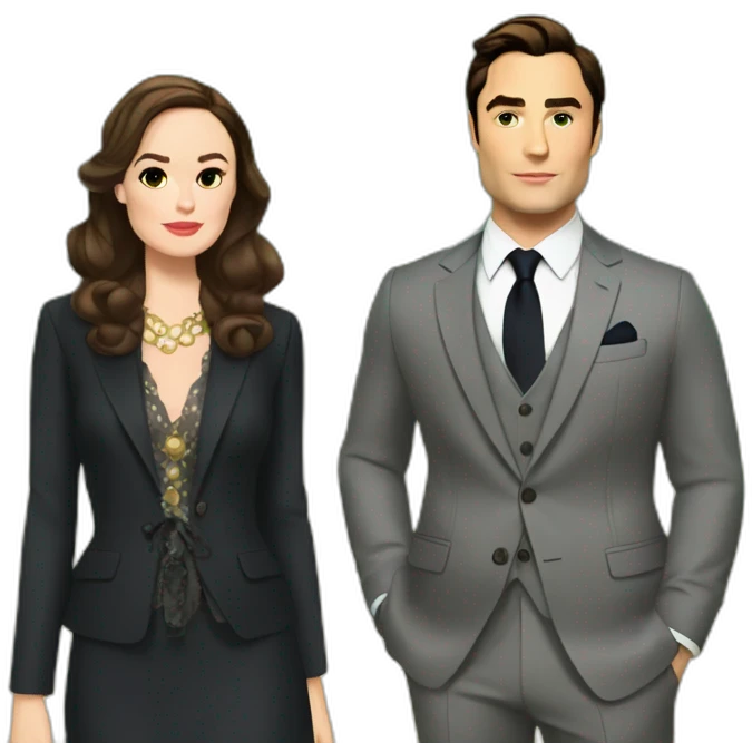 blair waldorf and Chuck Bass emoji