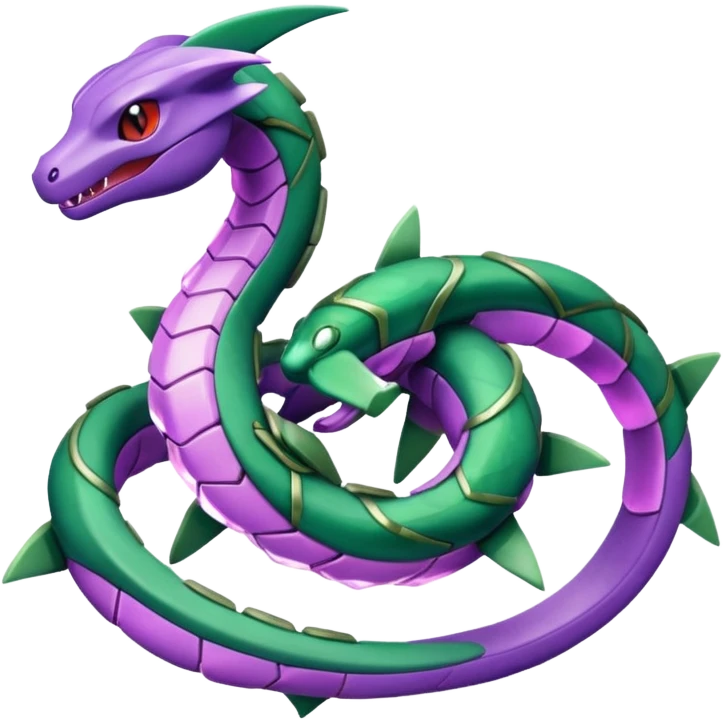Pokemon legendary purple and cian crystal rayquaza emoji