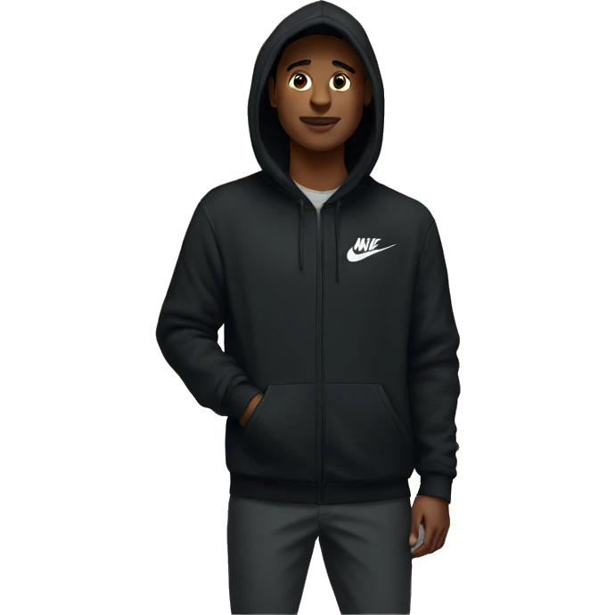 Black Nike hoodie  emoji