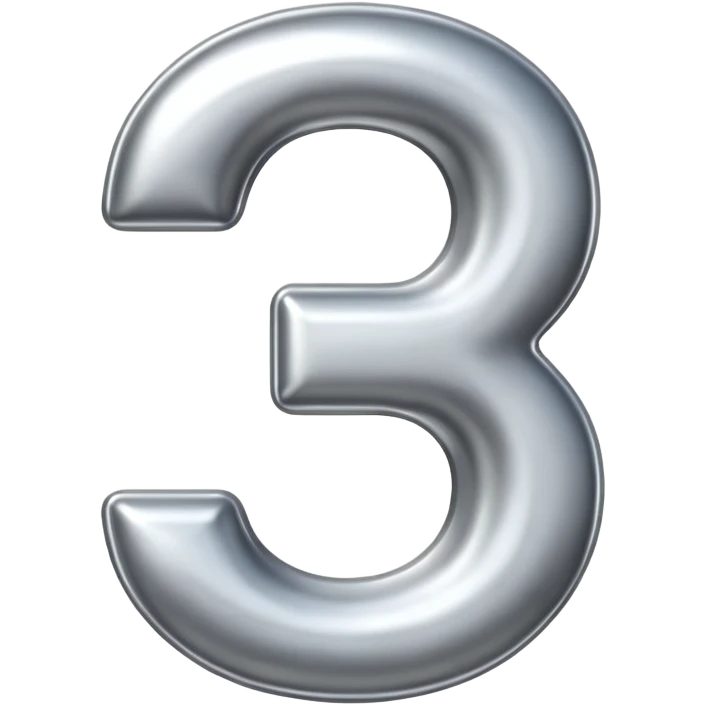 number 3 emoji