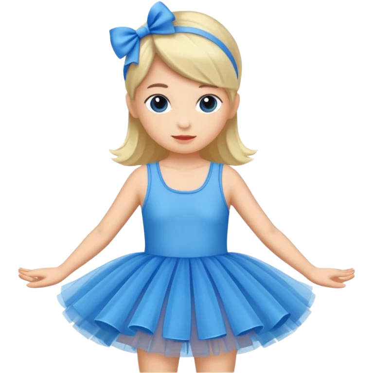 blue tutu dress emoji