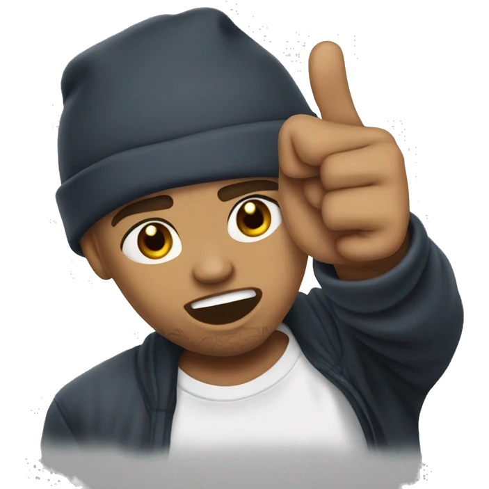 Chris brown thumbs down emoji