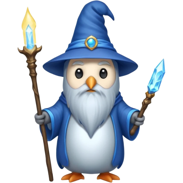 Penguin Wizard emoji