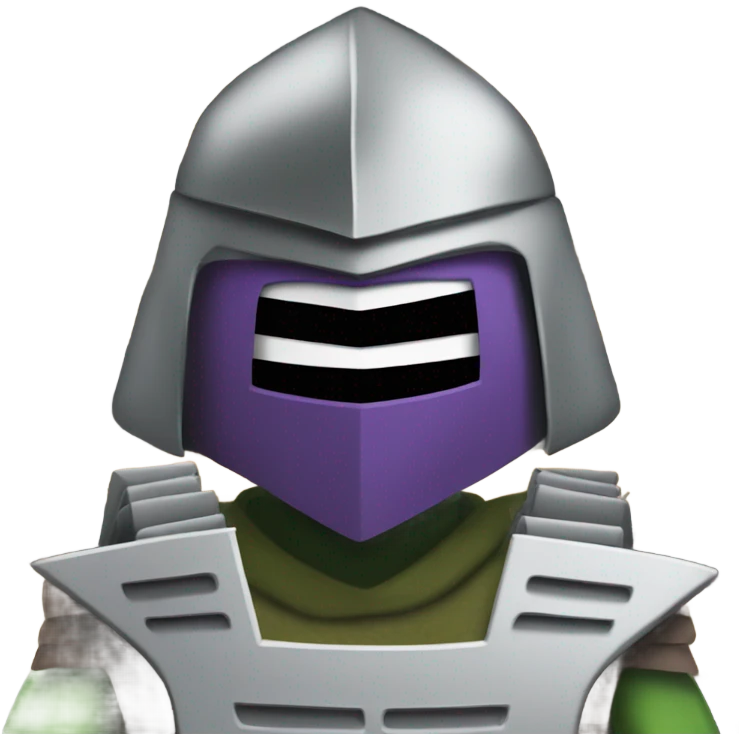 Shredder(tmnt) working the register  emoji