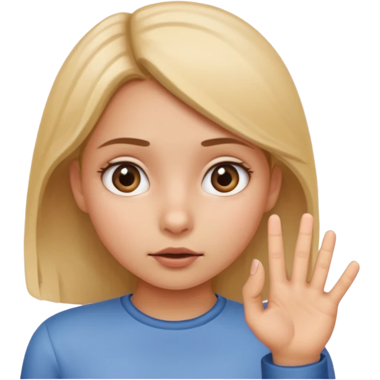 بنت حطه صوبعه في بقه emoji