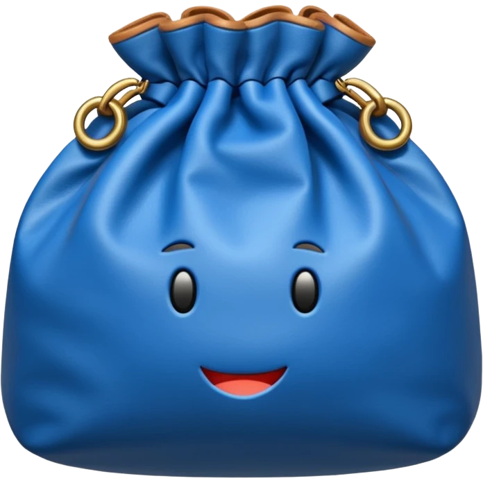blue money bag emoji