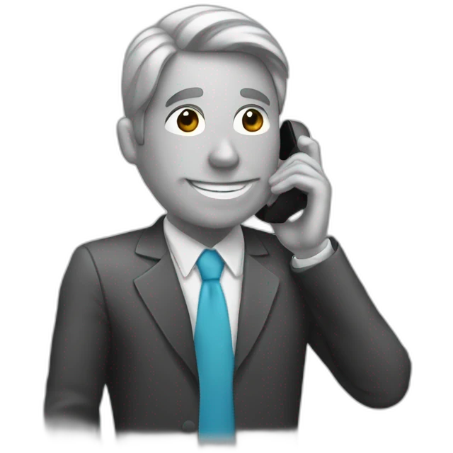 persona usando un teléfono emoji