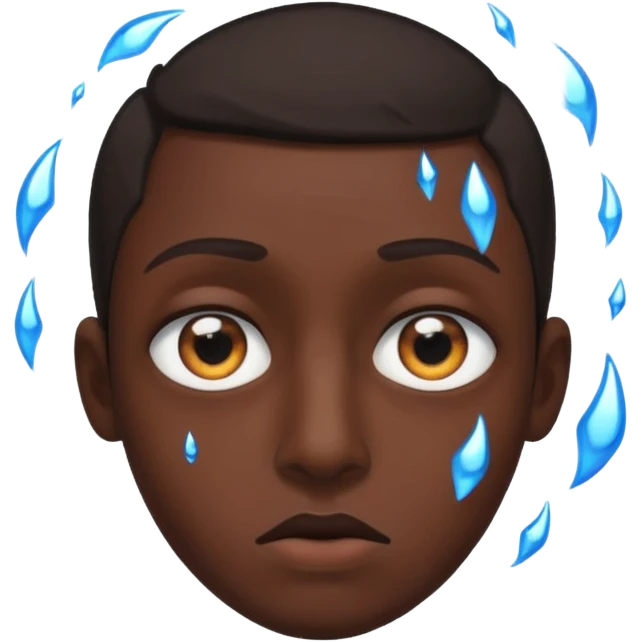 глаз, в зрачке которого отображается как падает человек  emoji