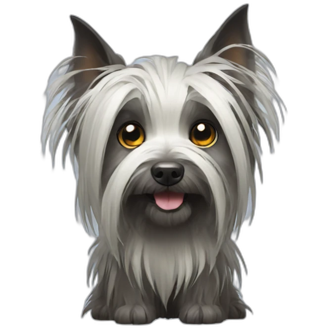 witchy Skye Terrier emoji