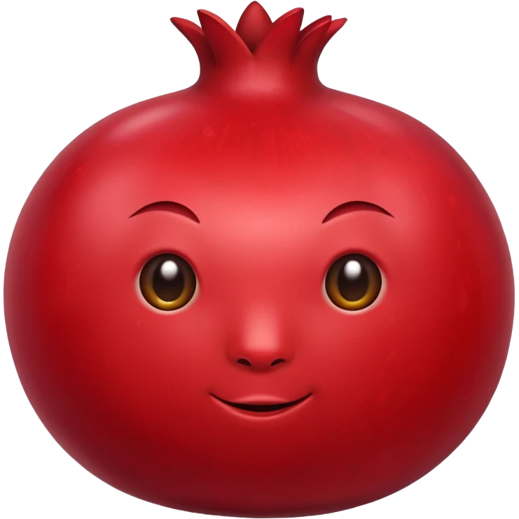 Make a pomegranate emoji emoji